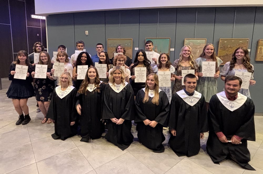 Members of the National Honor Society at Hastings High School