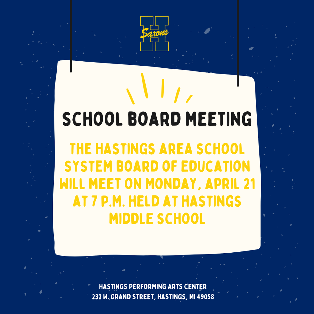 Hastings Area School Board meeting on April 21, 2025