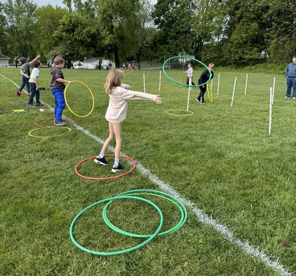 Field Day at Northeastern Elementary, featuring a variety of activities.
