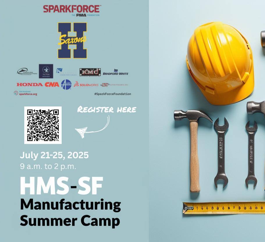 HMS-SP Manufacturing Summer Camp flyer