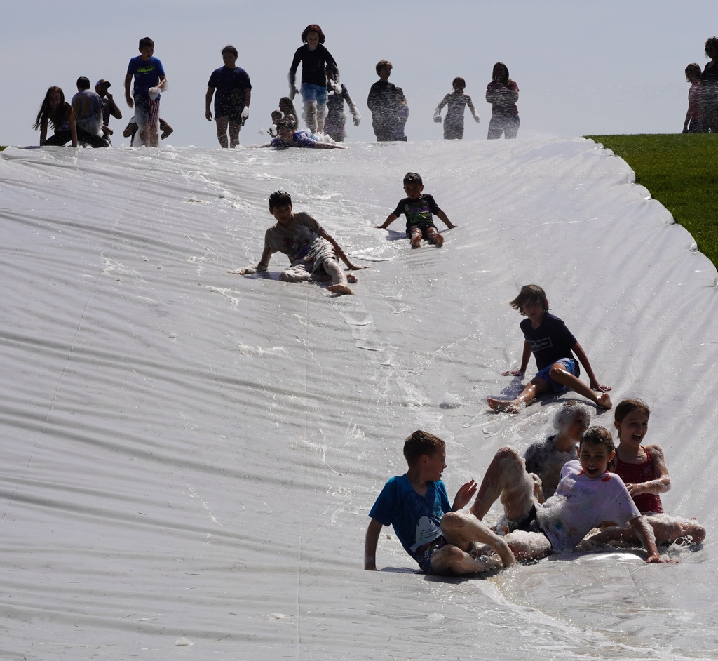 Northeastern Elementary's Rock-n-Run Slip and Slide Party