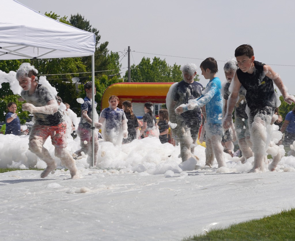 Northeastern Elementary's Rock-n-Run Slip and Slide Party