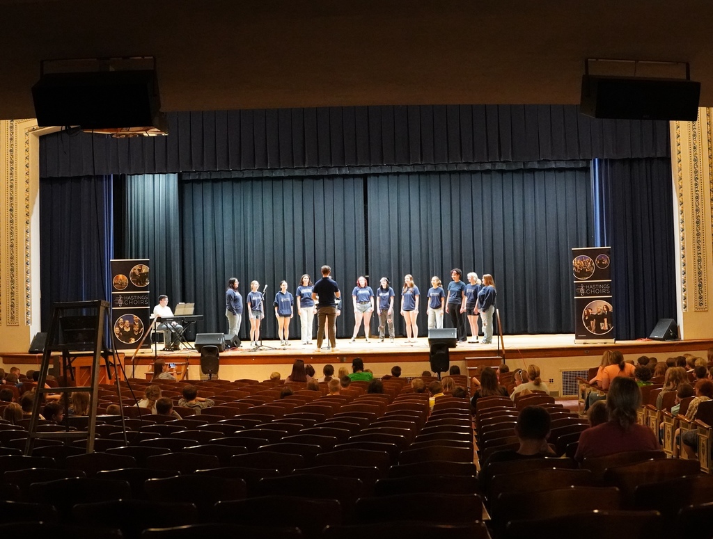 Varsity Singers performing at Central Elementary