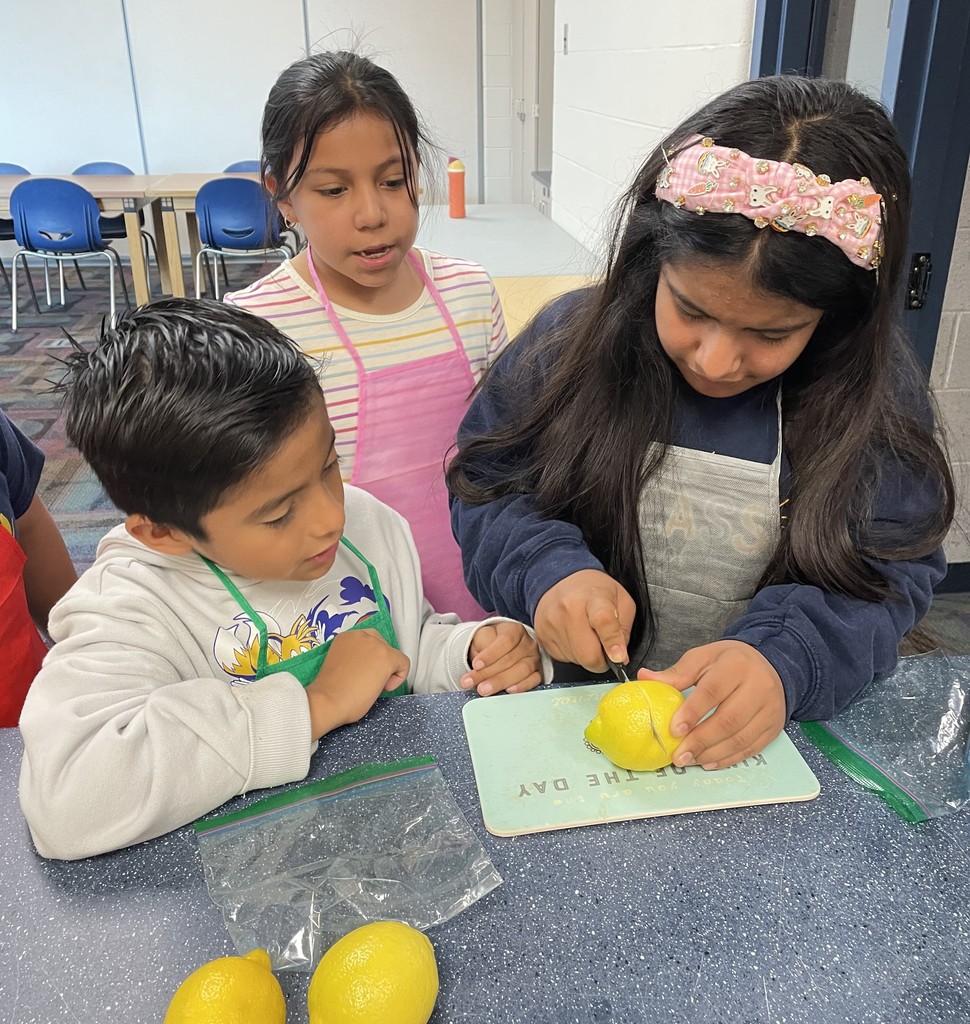 Cooking class at the CERC with elementary ELL students.