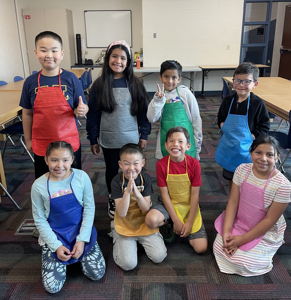 Cooking class at the CERC with elementary ELL students.