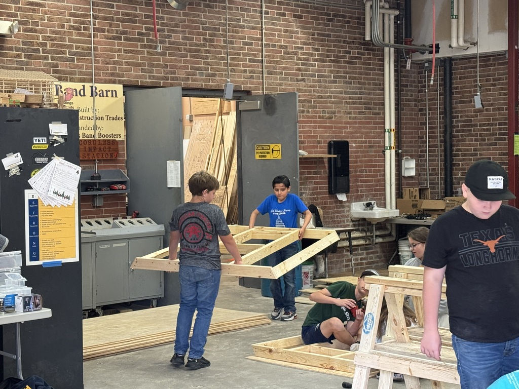 Students participating in Trades Camp
