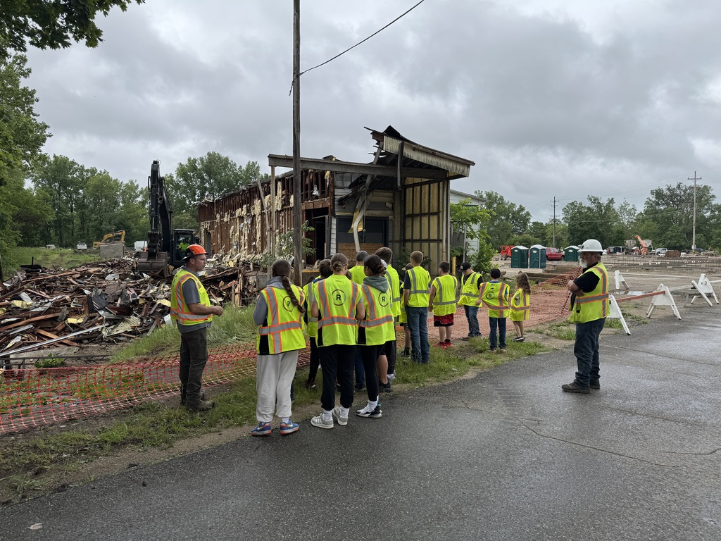 Students participating in Trades Camp