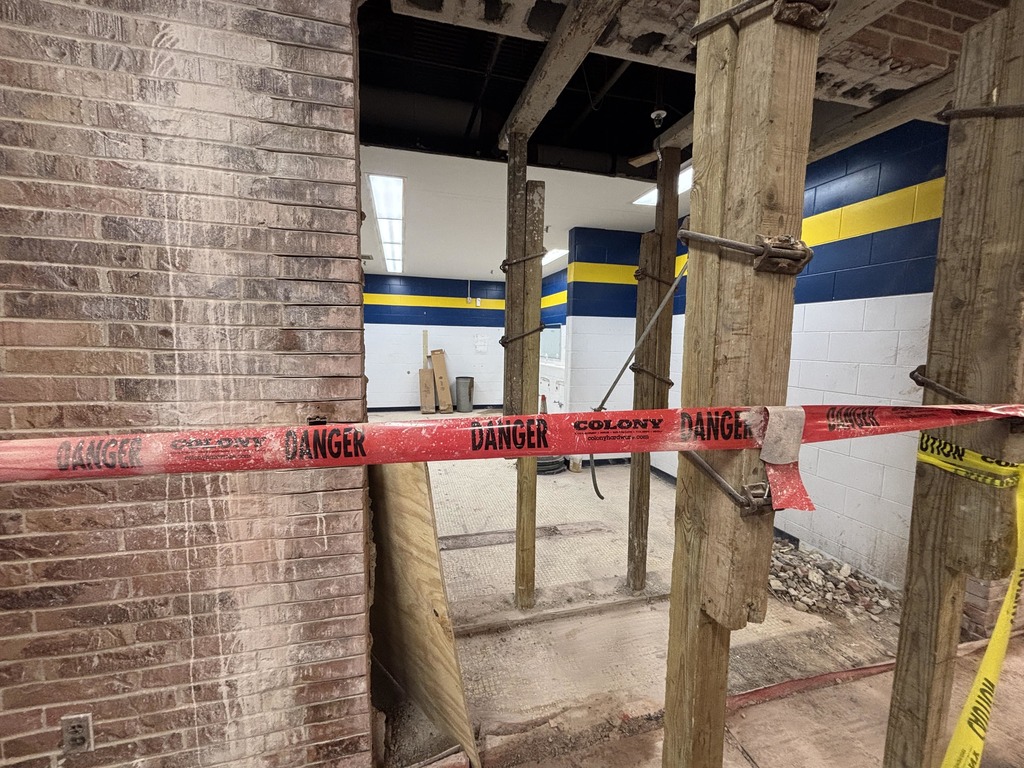 Construction work at Hastings High School