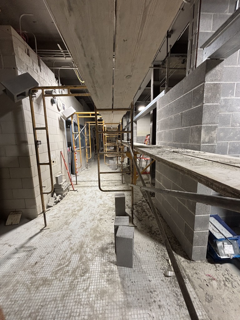 Construction work at Hastings High School