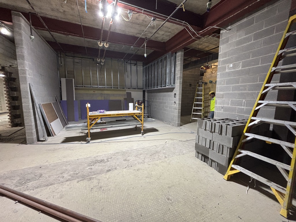 Construction work at Hastings High School