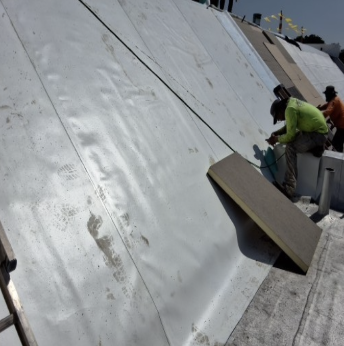 Central Elementary roof installation