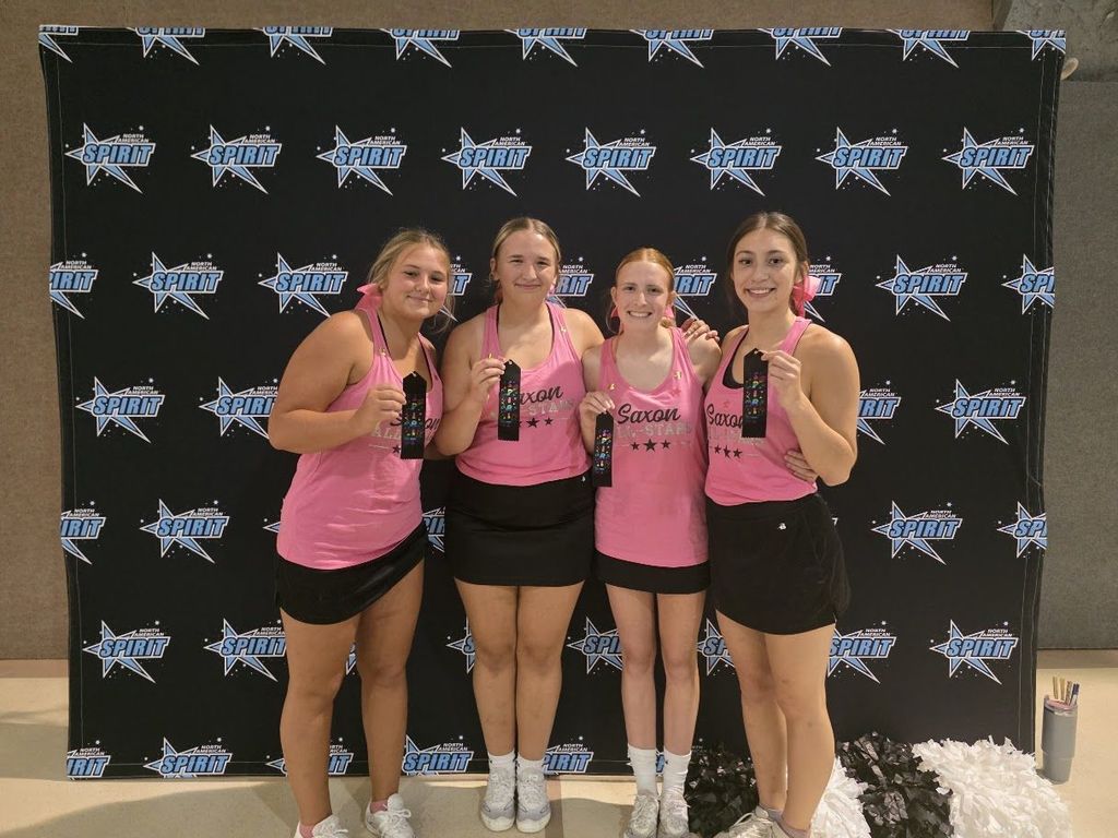 Hastings cheer at the North American Spirit Power Camp.