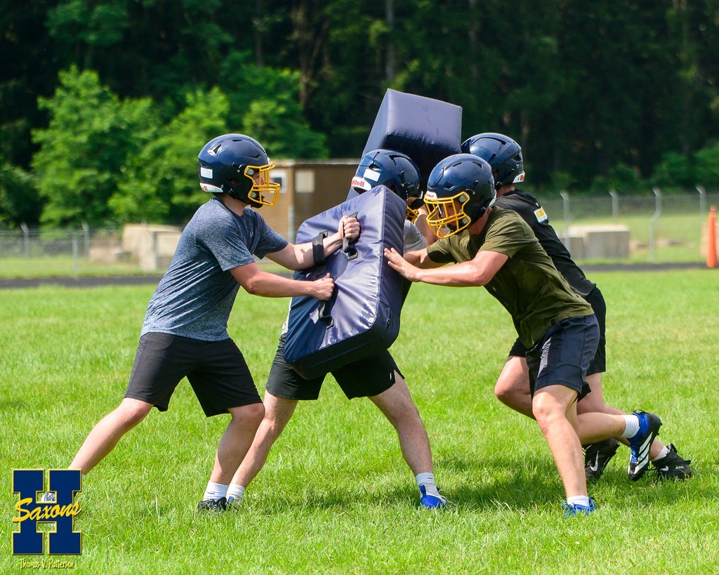 Hastings Saxons at a summer team building camp.