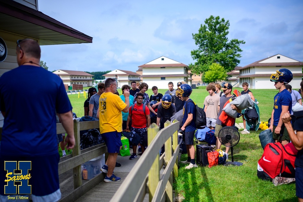 Hastings Saxons at a summer team building camp.
