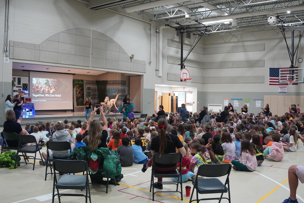 Dollars for Dino assembly at Star Elementary