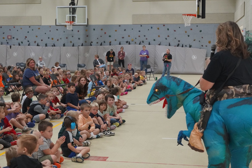 Dollars for Dino assembly at Star Elementary