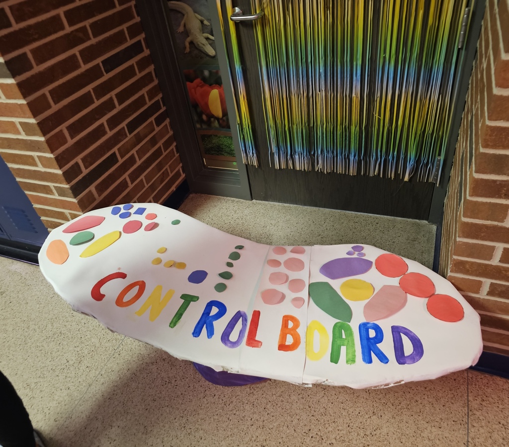 Inside Out-themed decorations displayed at Hastings High School for homecoming