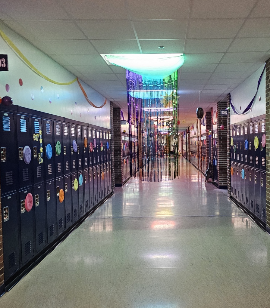 Inside Out-themed decorations displayed at Hastings High School for homecoming
