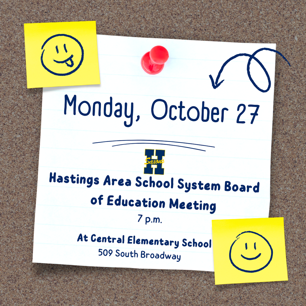 HASS school board meeting flyer, scheduled for October 27, 2025