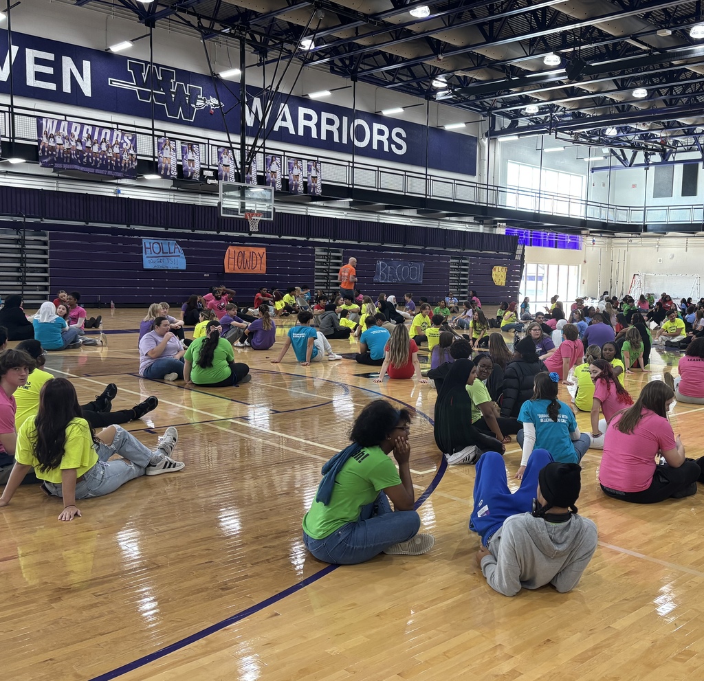 A busy Woodhaven High School gym, filled with Link leaders