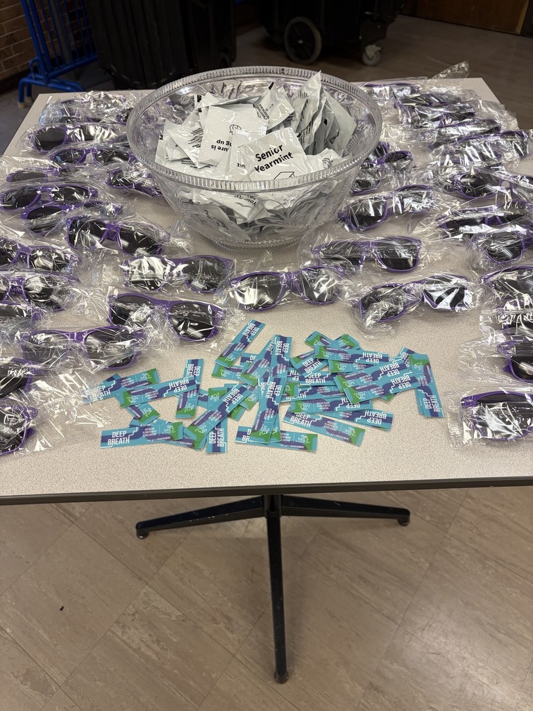 A table that is filled with prizes.