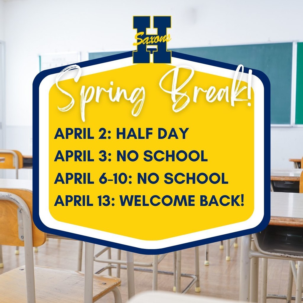 spring break schedule