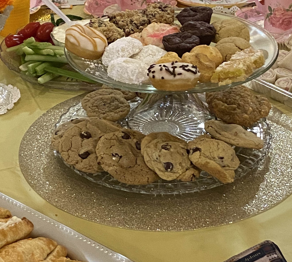 Senior tea scenes