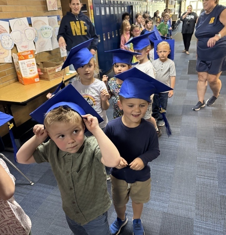 Preschoolers graduating