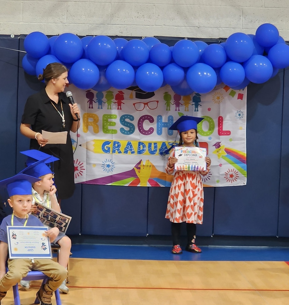 Preschoolers graduating