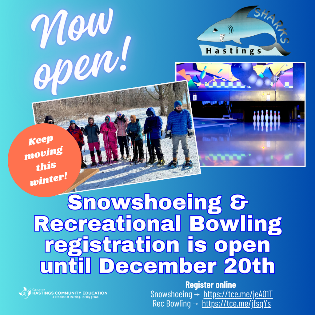 Snowshoeing and Rec Bowling