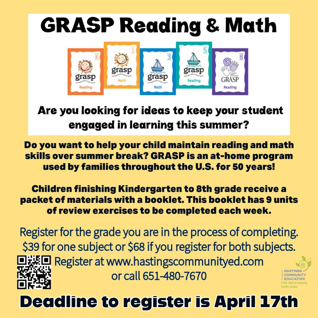 GRASP Summer Reading and Math