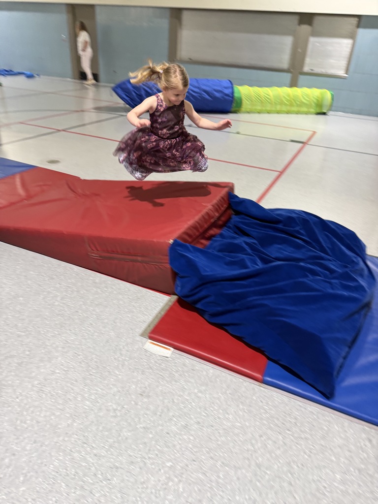 jumping preschooler