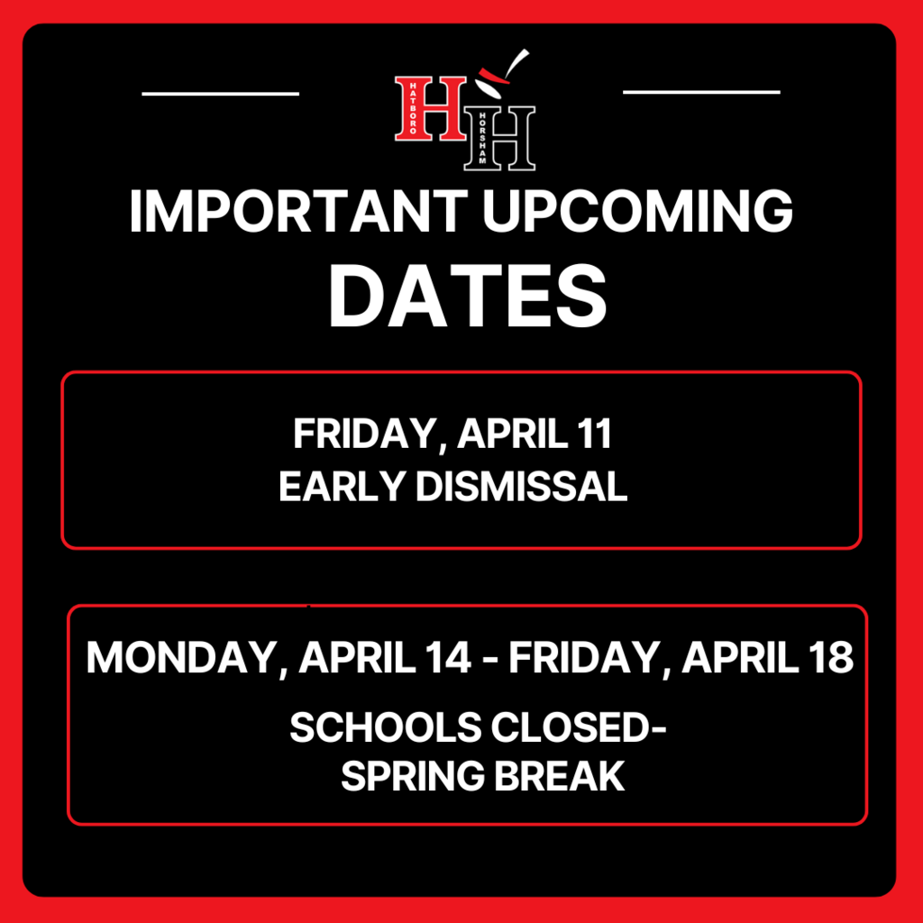 Upcoming Dates