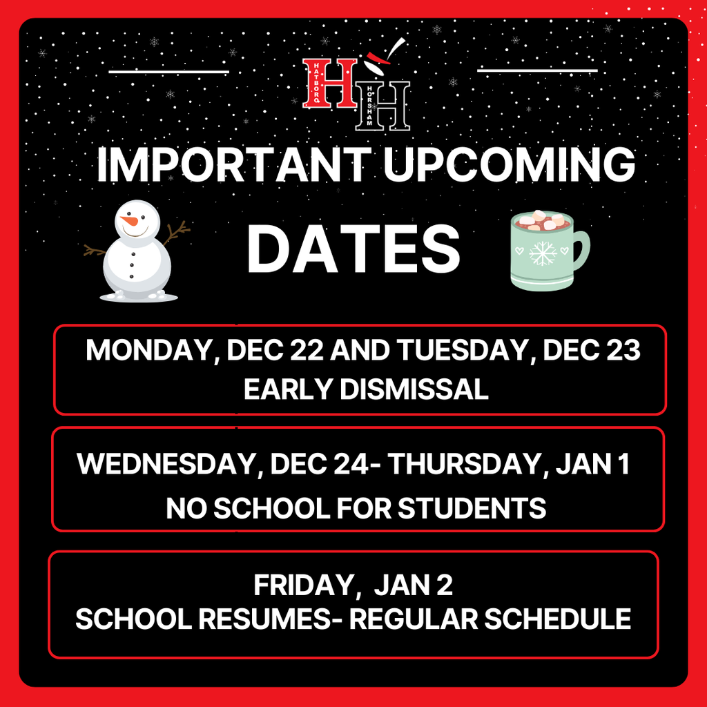 Upcoming Winter Break Dates