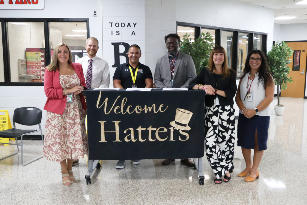 Hatboro-Horsham High School administration welcomes parents into the building for Back to School Night.