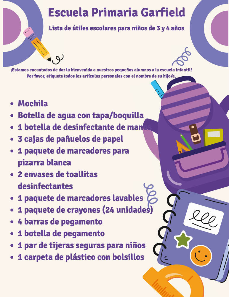 3 - 4 YEAR OLDS SUPPLY LISTS page 2