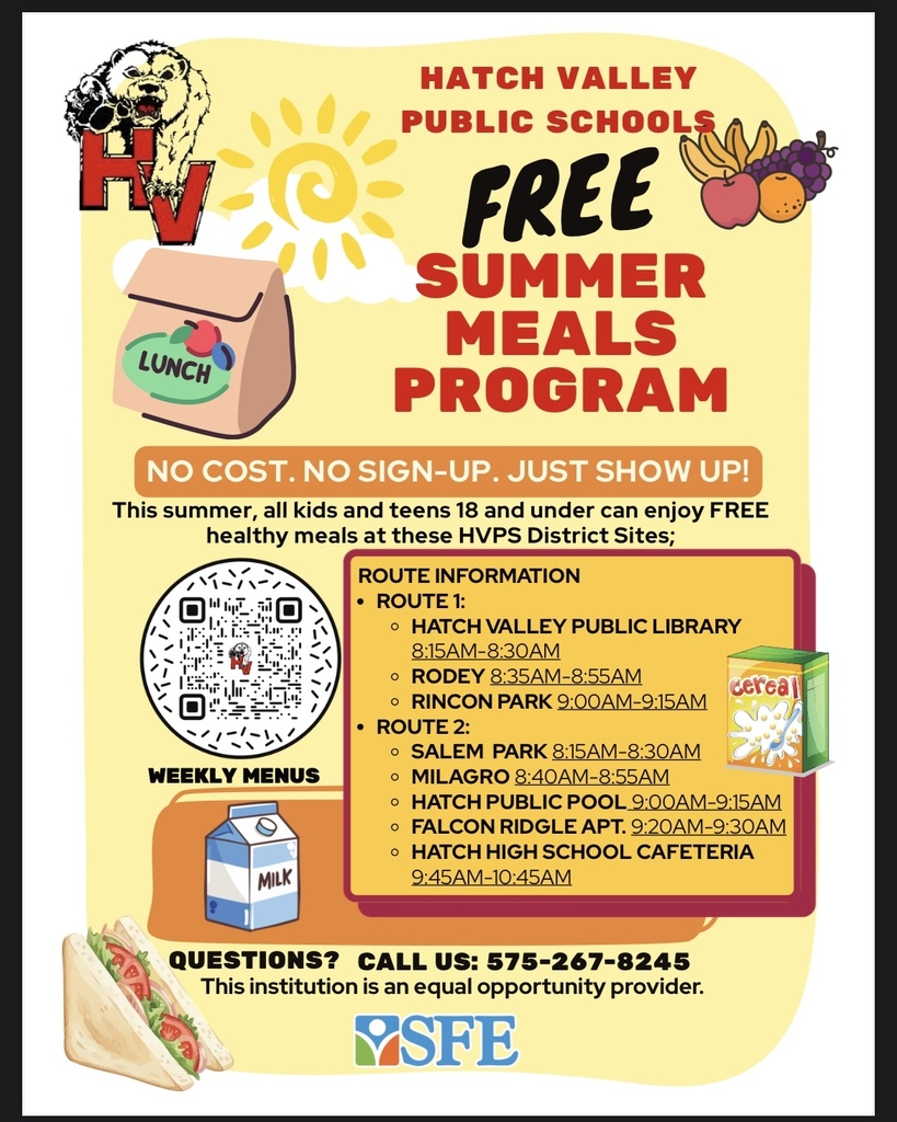 FREE SUMMER MEAL PROGRAM FLYER