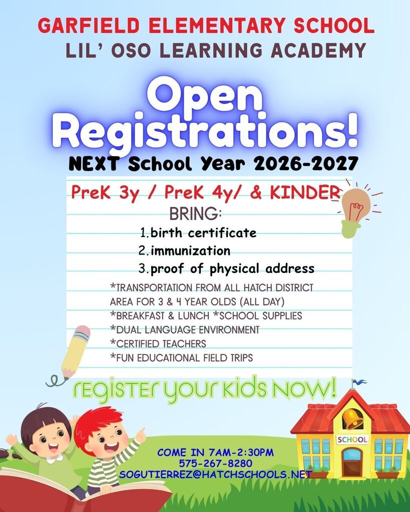 Lil Oso learning flyer english