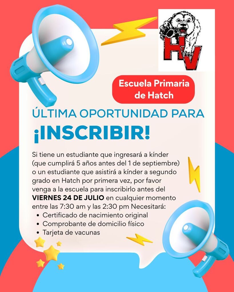Registration Announcement (Spanish)