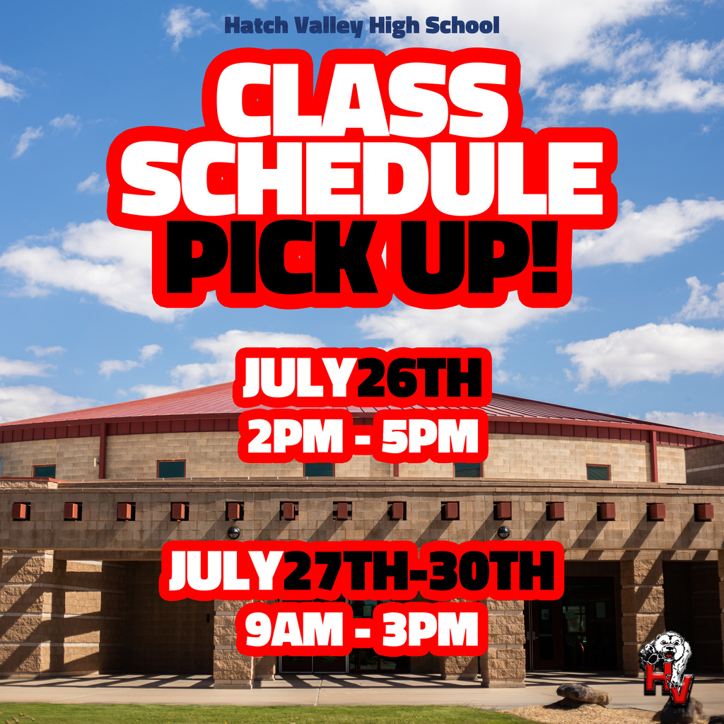 Class Schedule Pick Up!!!