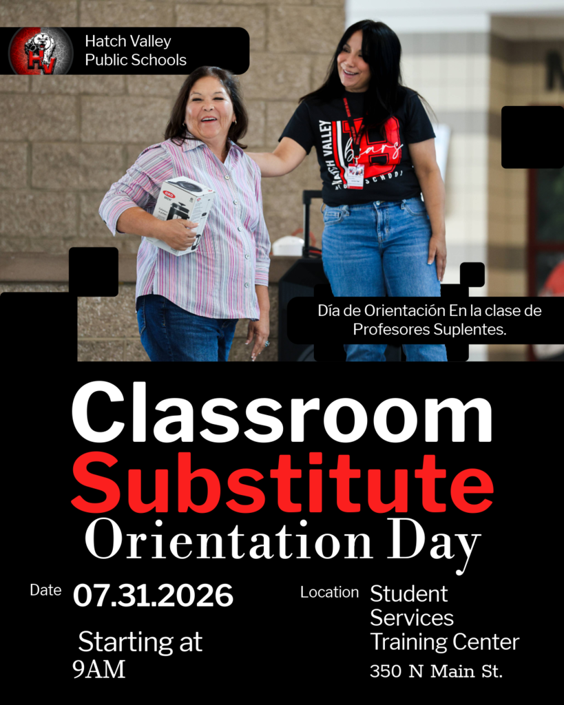 Classroom Substitute Orientation Day