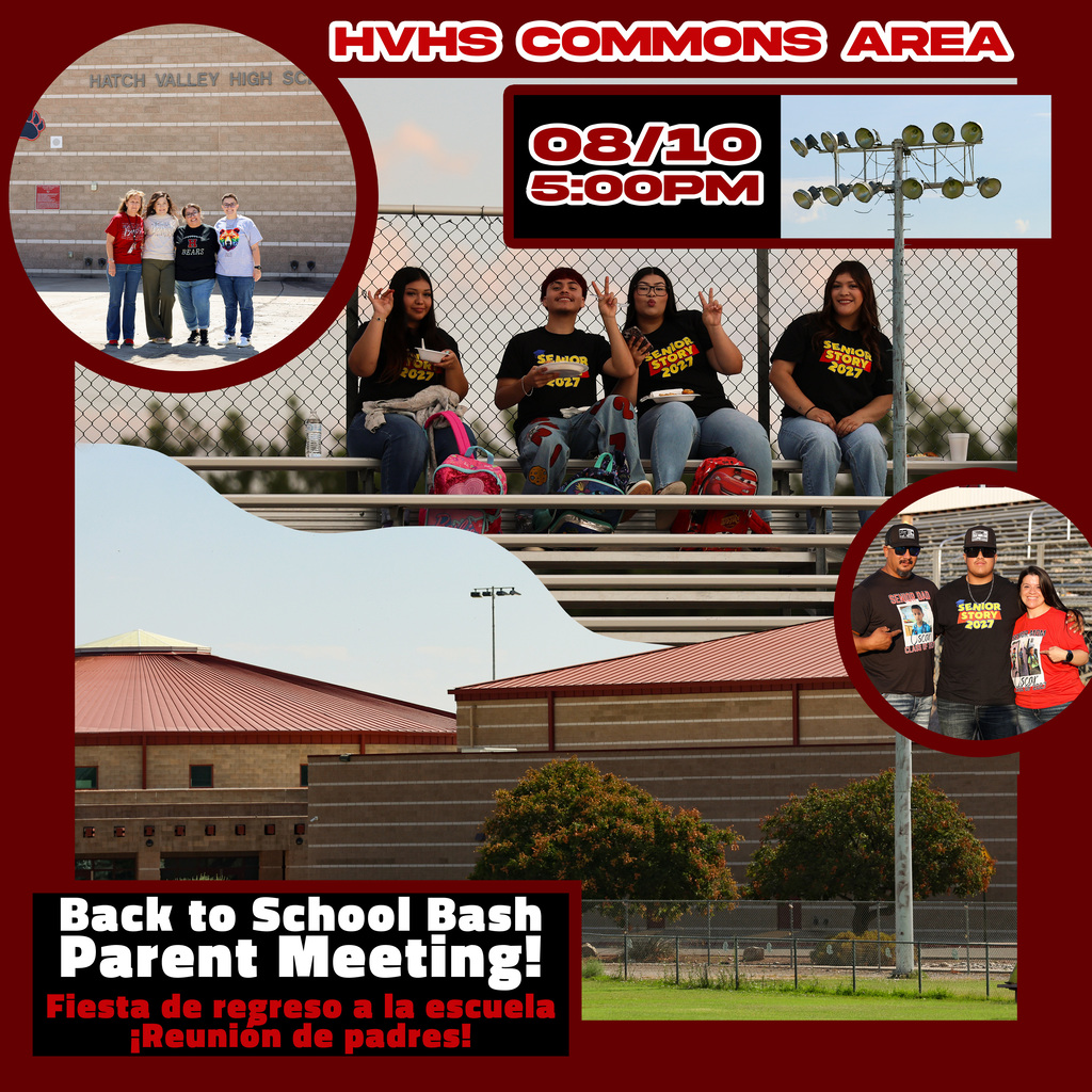 HVHS Back to School Bash Parent Meeting! 
