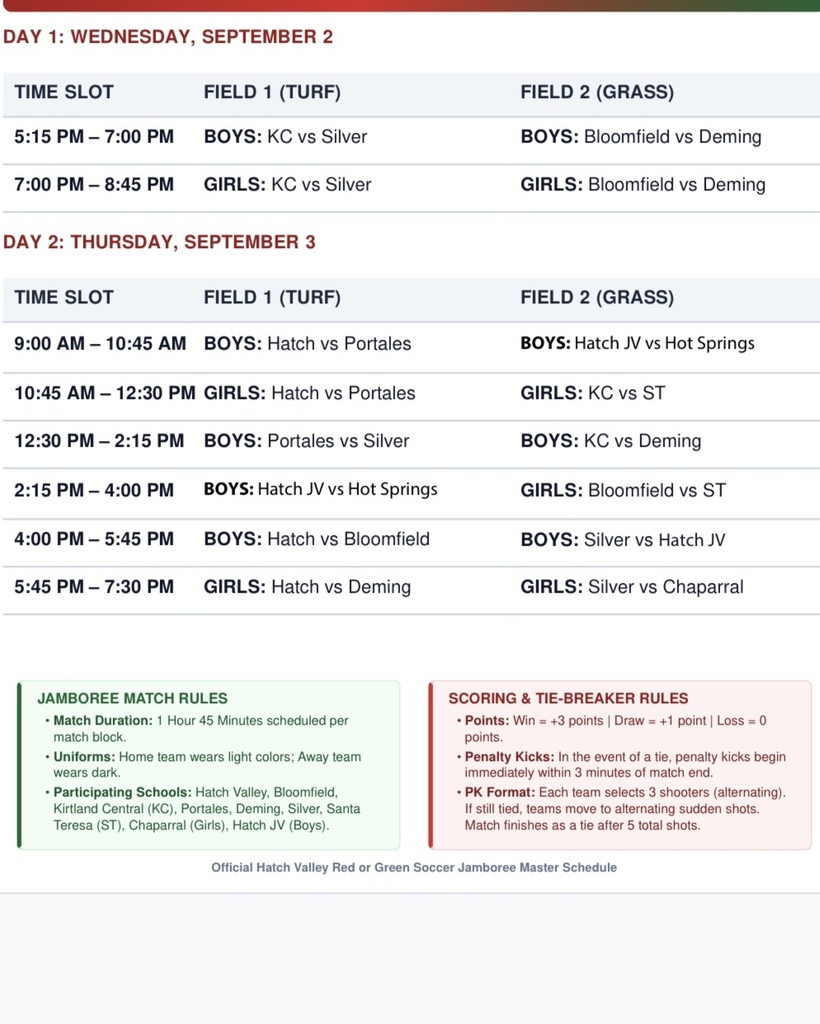 schedule