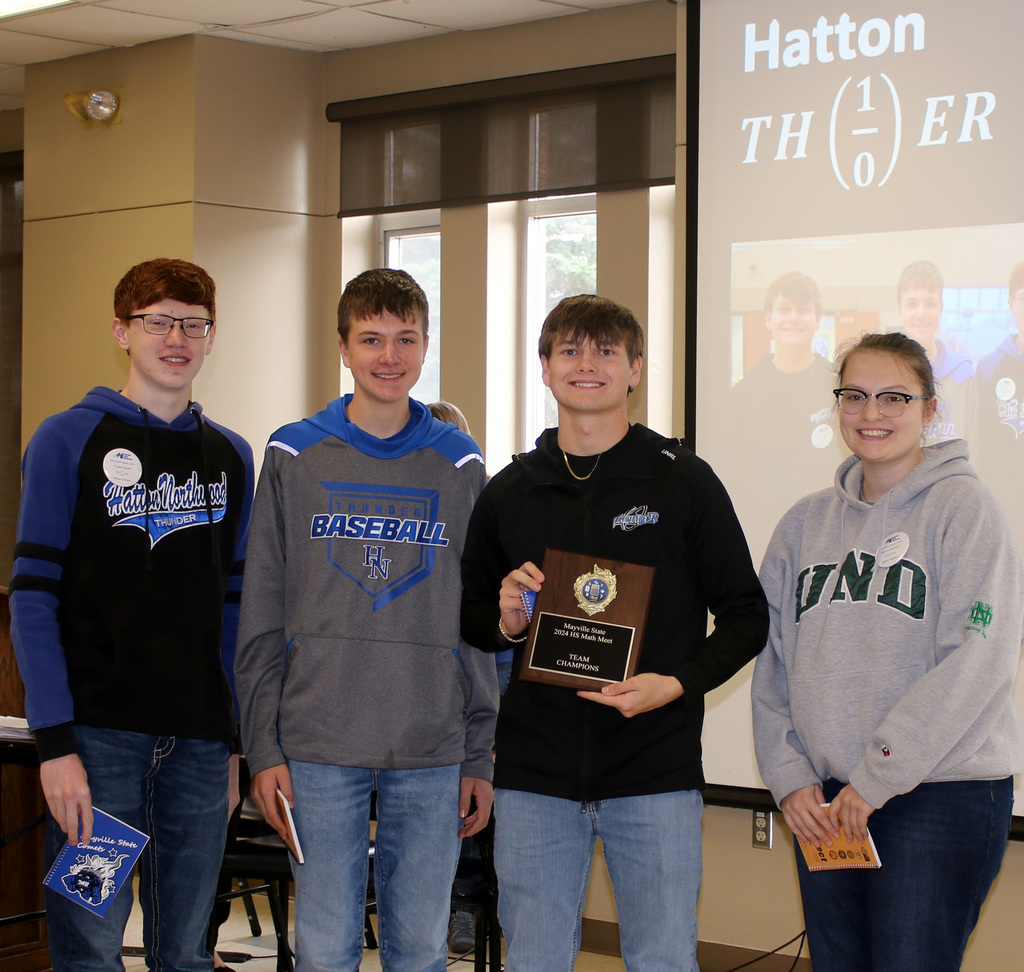Cooper Handly, Rylan Wamstad, Brody Johnson, and Hannah Scholand