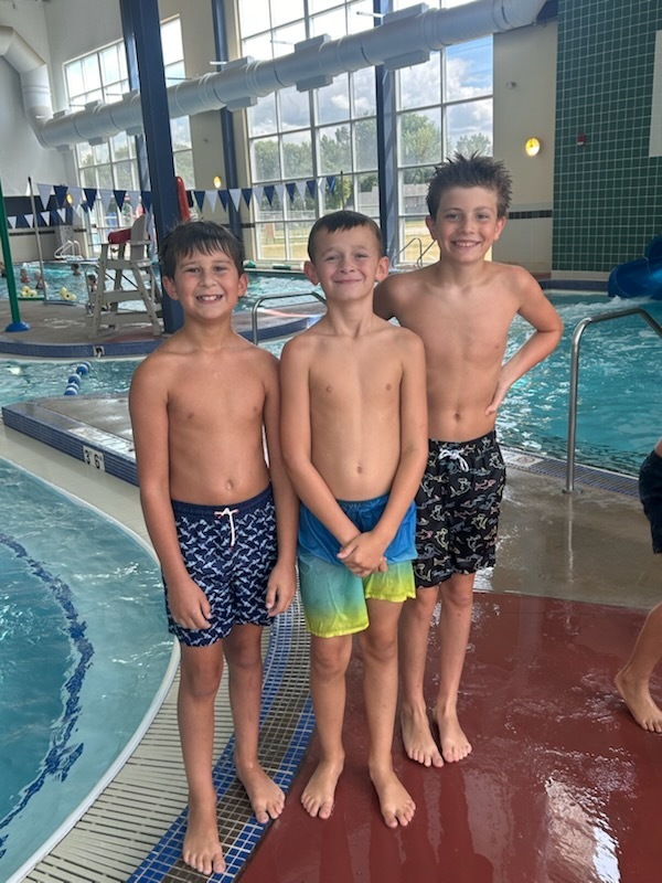 at the pool