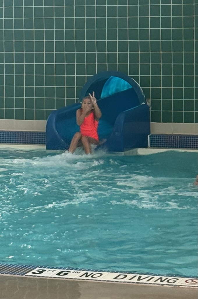 going down the slide