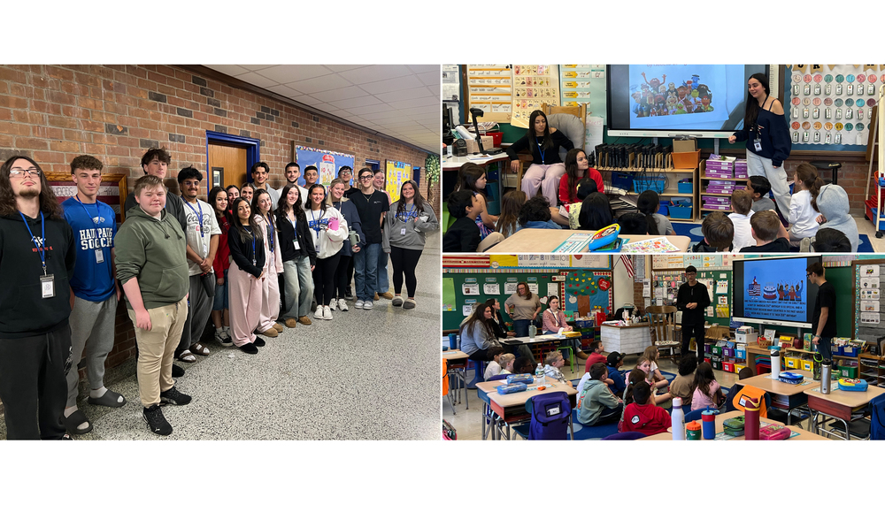 Seniors Share America 250 Lessons with Elementary Students