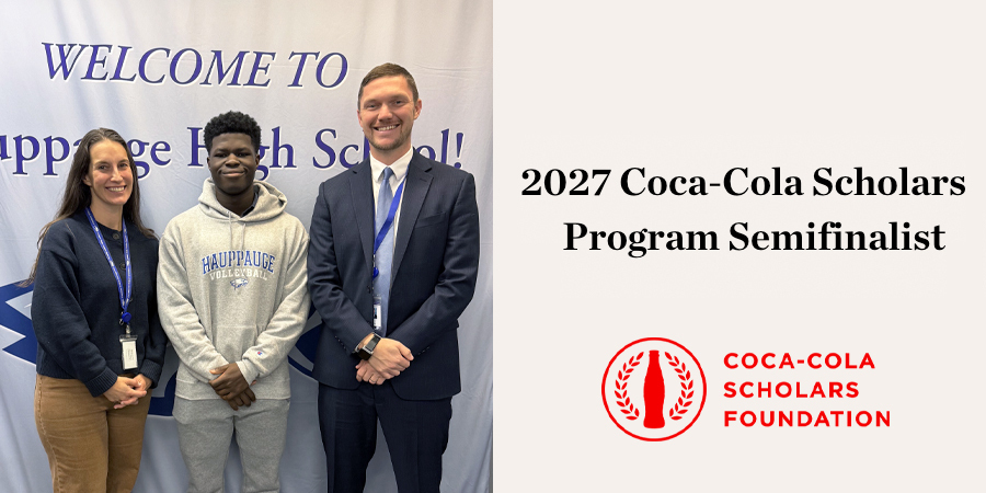 Hauppauge High School Senior Named Coca-Cola Scholars Semifinalist