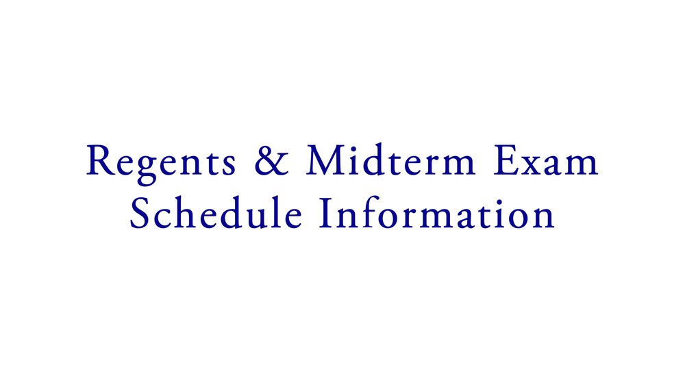Regents & Midterm Information