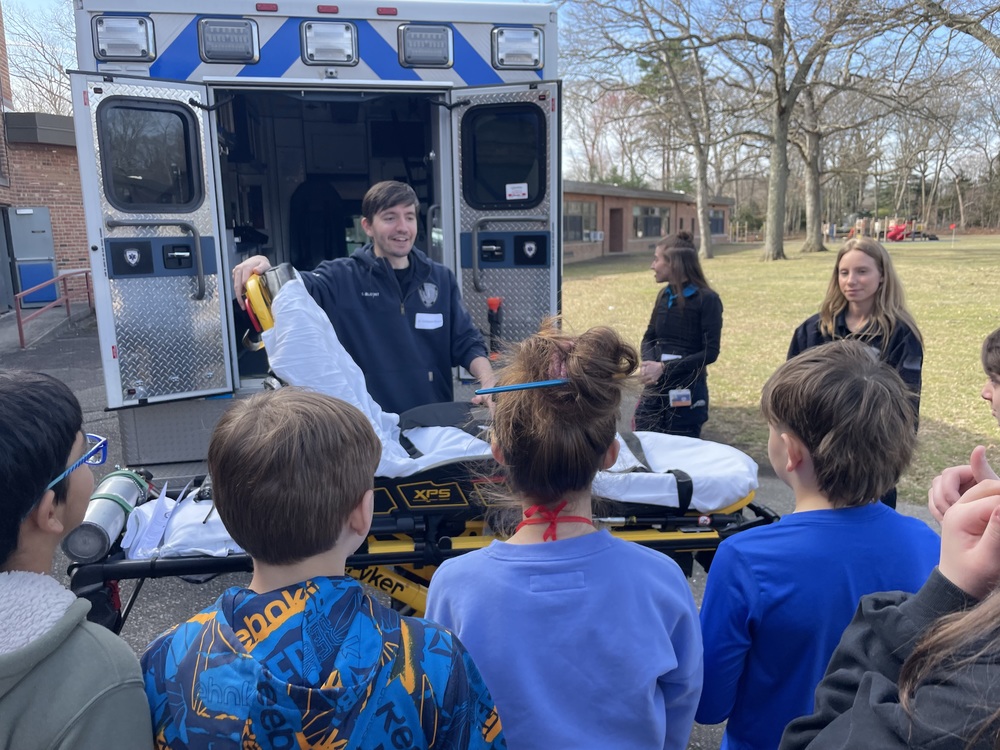 students by ambulance